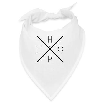 Hope BLACK - Bandana - Weiß - Vorne