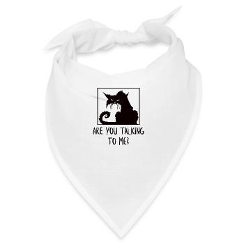 Angry cat - Bandana - Weiß - Vorne