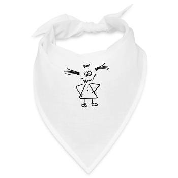 Freaky Power Girl - Bandana - Weiß - Vorne