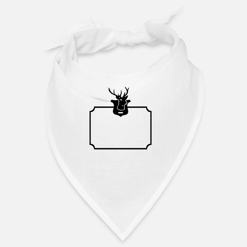 Rahmen mit Hirsch-Trophähe / deer trophy frame (1c Bandana
