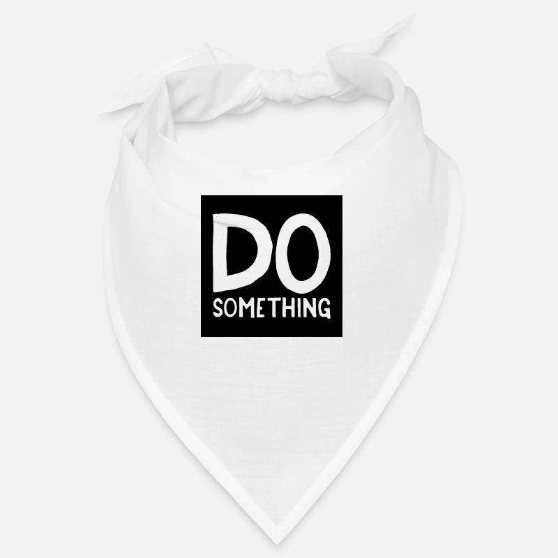 DO something black transparent Bandana