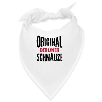 Berliner Schnauze Berlin Berlinerin Lustig Sprüche - Bandana - Weiß - Vorne