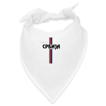 Srbija Flag - Bandana - Weiß - Vorne