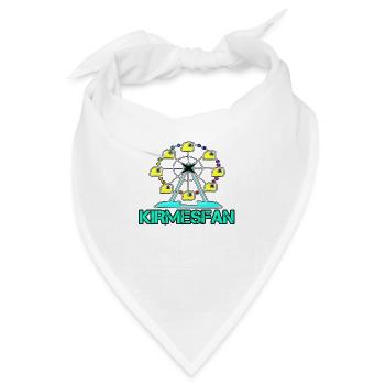 Kirmesfan Kirmes Rummel Jahrmarkt FAN Riesenrad - Bandana - Weiß - Vorne