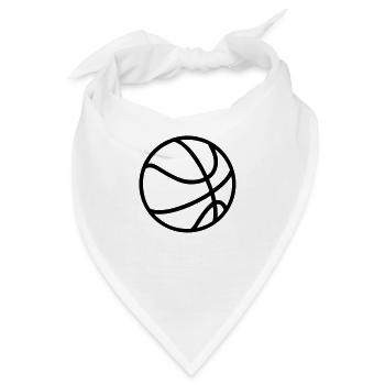 Basketball Plain - Bandana - Weiß - Vorne