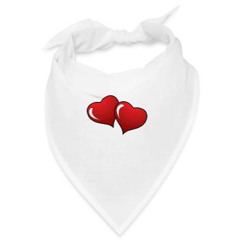 Hearts de - Bandana - Weiß - Vorne