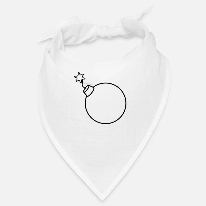 brûlé boule ronde sphère cercle texte b Bandana