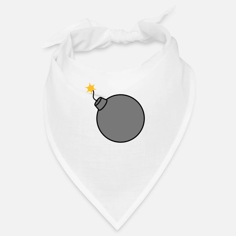 burned round ball sphere circle text b Bandana