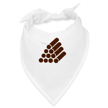 Stapel Holz - Bandana - Weiß - Vorne