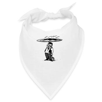 Pizza Pizza - Bandana - Weiß - Vorne