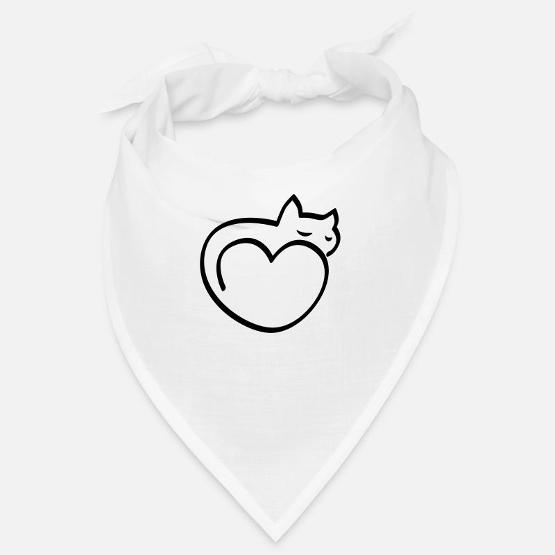 Cœur pour chats Bandana