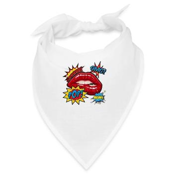 GRRRRRR POP OMG WOW - Bandana - Weiß - Vorne