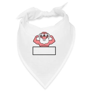 schild text schreiben rahmen alt opa grossvater ho - Bandana - Weiß - Vorne