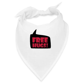 free hugs - Bandana - Weiß - Vorne