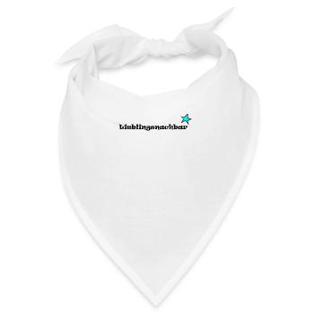 lieblings nachbar - Bandana - Weiß - Vorne
