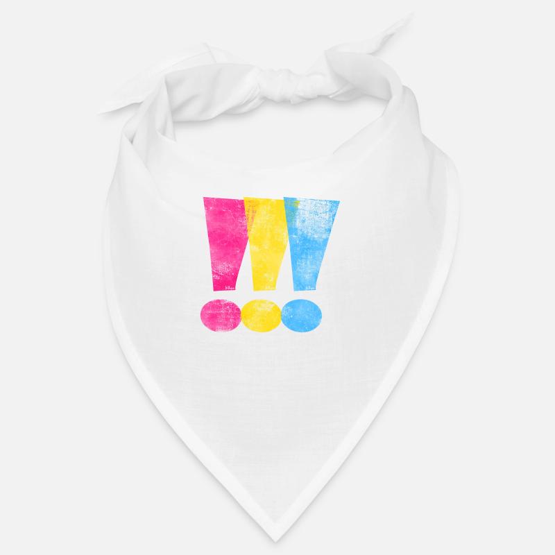 Pansexual Pride Exclamation Points Bandana