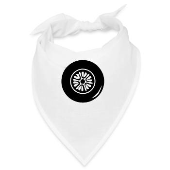 Reifen rad rad ruota rueda1 - Bandana - Weiß - Vorne