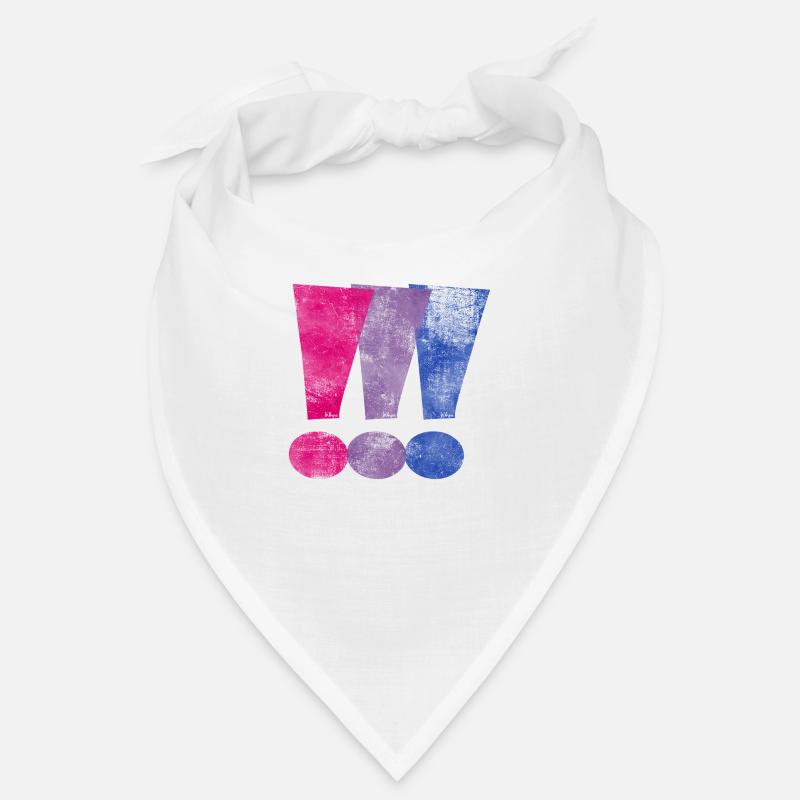 Bisexual Pride Exclamation Points Bandana