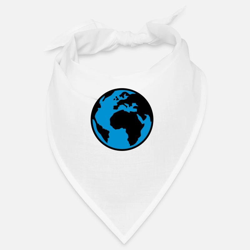 Erde - Welt - Globus - 2C Bandana