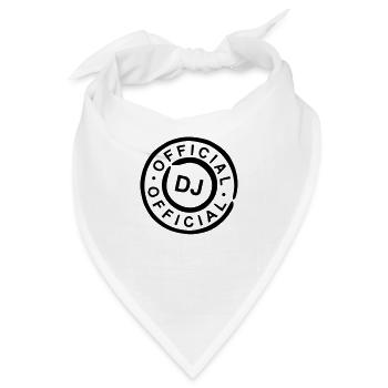 Official DJ - Bandana - Weiß - Vorne
