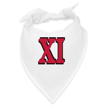 11 . Geburtstag - Bandana - Weiß - Vorne