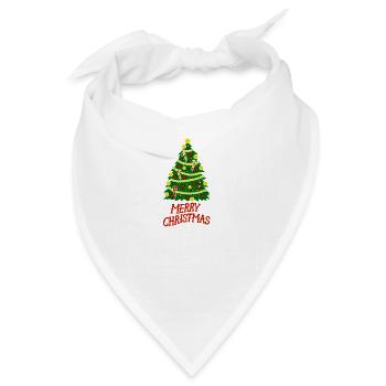 merry-christmas - Bandana - Weiß - Vorne