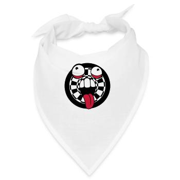 darts spielen verein pfeil zielscheibe verrueckt g - Bandana - Weiß - Vorne