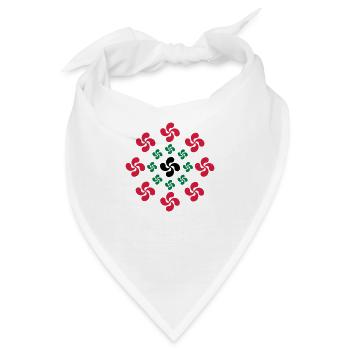 lauburu Baskenquer - Bandana - Weiß - Vorne