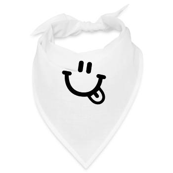 Smiley - Bandana - Weiß - Vorne