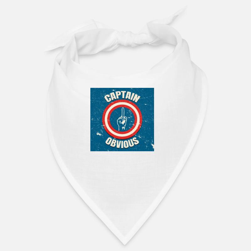 Captain Obvious vintage poster square Bandana