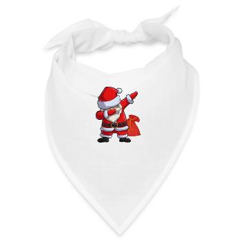 Weihnachtsmann Santa Claus - Bandana - Weiß - Vorne