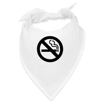Zigarette - Bandana - Weiß - Vorne