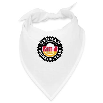 German Drinking Team 01 - Bandana - Weiß - Vorne