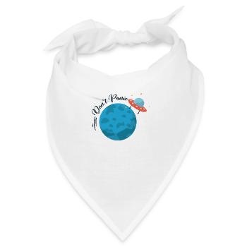 Dont Panic Alien - Bandana - Weiß - Vorne