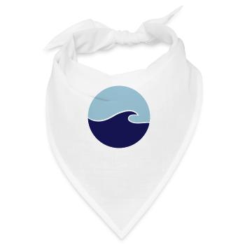 Welle - Bandana - Weiß - Vorne
