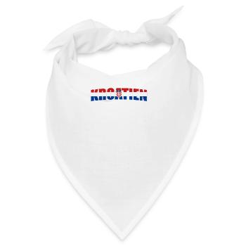 Kroatien - Bandana - Weiß - Vorne