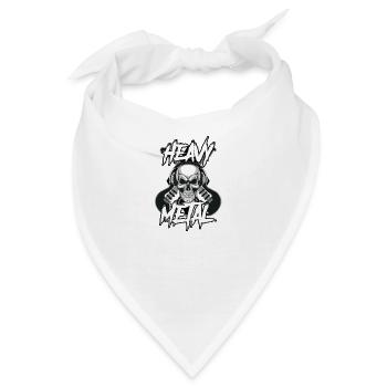 Heavy Metal - Bandana - Weiß - Vorne