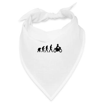 Evolution Motorrad Shirt - Bandana - Weiß - Vorne
