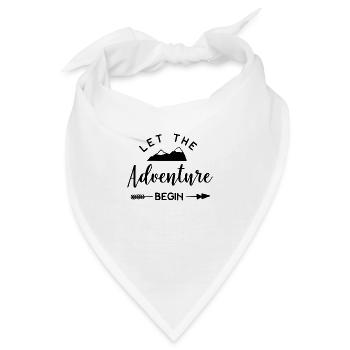 Let The Adventure Time Begin - Bandana - Weiß - Vorne