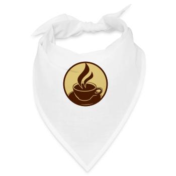 Coffee Cup Logo - Bandana - Weiß - Vorne