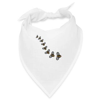 Bees Design - Bandana - Weiß - Vorne