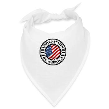 Die USA-07 - Bandana - Weiß - Vorne
