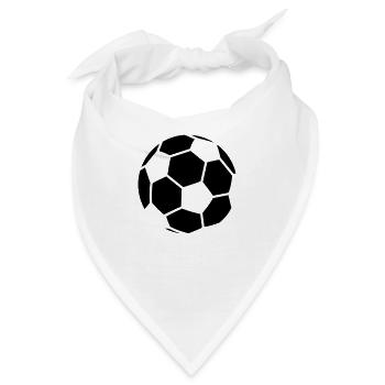 Soccer Pattern - Bandana - Weiß - Vorne
