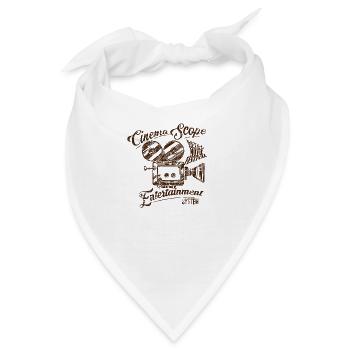 Cinema Kameramann Operator Kino Geschenk - Bandana - Weiß - Vorne