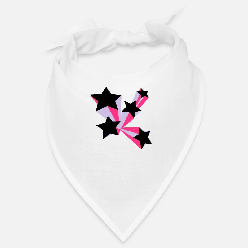 Sterne 3D - Bandana - blanc