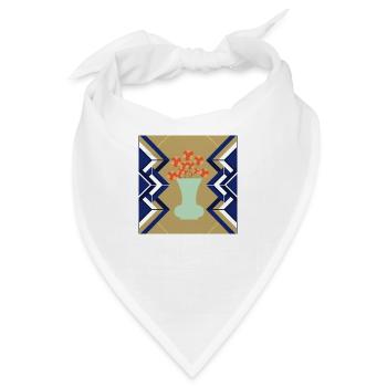 Art Deco - Bandana - Weiß - Vorne