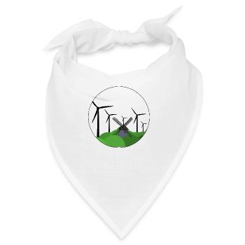 Windrad / Windmühle - Bandana - Weiß - Vorne