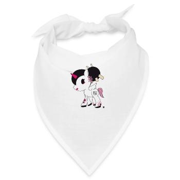 Unicorn - Licorne : Sakura - Bandana - Weiß - Vorne