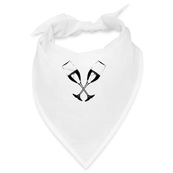 Alkohol - Bandana - Weiß - Vorne