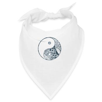 Yin Yang - Bandana - Weiß - Vorne